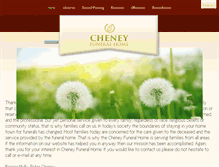 Tablet Screenshot of cheneyfuneralhome.com